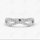 0.22CTW Lab Grown Diamond Infinity Wedding Band For Women  customdiamjewel Sterling Silver White Gold VVS-EF