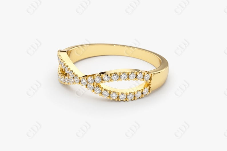 0.22CTW Lab Grown Diamond Infinity Wedding Band For Women  customdiamjewel   