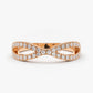 0.22CTW Natural Diamond 14k Solid Gold  Infinity Wedding Band  customdiamjewel 10 KT Solid Gold Rose Gold VVS-EF