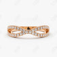 0.22CTW Lab Grown Diamond Infinity Wedding Band For Women  customdiamjewel Sterling Silver Rose Gold VVS-EF