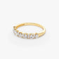 0.64CTW Heart And Baguette Cut Natural Diamond Half Eternity Band  customdiamjewel   