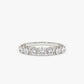 0.64CTW Heart And Baguette Cut Natural Diamond Half Eternity Band  customdiamjewel 10 KT Solid Gold White Gold VVS-EF