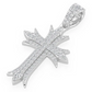 0.65CTW Row Cross Diamond Pendant