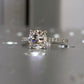 Round Cut Moissanite 14K Solid Gold Half Eternity Engagement Ring