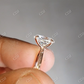 Oval Cut Moissanite With 4 Prong Set Engagement Ring  customdiamjewel   
