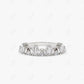 0.59CTW Lab Grown Baguette Diamond Wedding Band  customdiamjewel Sterling Silver White Gold VVS-EF