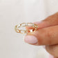 0.38CTW Natural Diamond Connected Full Eternity Wedding Band  customdiamjewel   