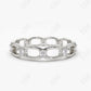0.38CTW Lab Grown Link Eternity Wedding Diamond Band  customdiamjewel Sterling Silver White Gold VVS-EF
