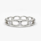 0.38CTW Natural Diamond Connected Full Eternity Wedding Band  customdiamjewel 10 KT Solid Gold White Gold VVS-EF