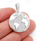1.33CTW Globe World Diamond Pendant