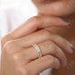 0.85CTW Baguette Cut Natural Diamond Half Eternity Wedding Band  customdiamjewel   