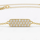 0.11CTW Moissanite Bar Diamond Bracelet  customdiamjewel   