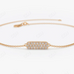 0.11CTW Moissanite Bar Diamond Bracelet  customdiamjewel Sterling Silver Rose Gold VVS-EF