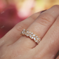 1.30CTW Marquise And Round Cluster Diamond Wedding Band