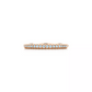 0.17 CTW Natural Diamond Half Eternity Ring  customdiamjewel 10KT Rose Gold VVS-EF