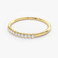 0.15CTW Round Cut Yellow Gold Minimalist Natural Diamond Band  customdiamjewel   