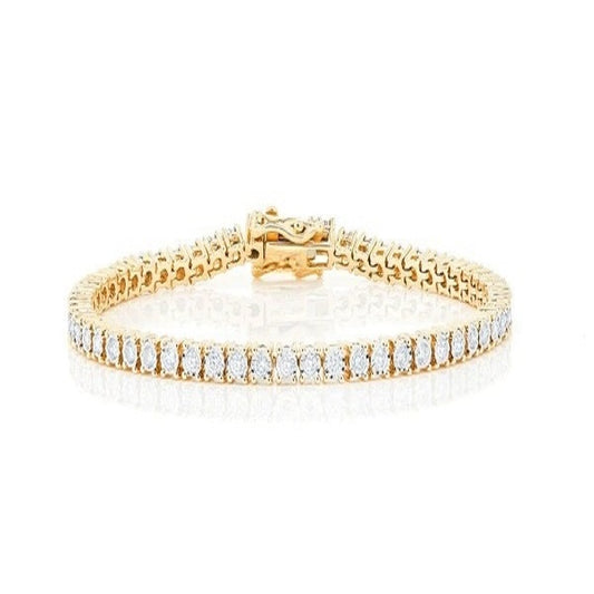 Hip Hop Solid Gold Diamond Bracelet  customdiamjewel   