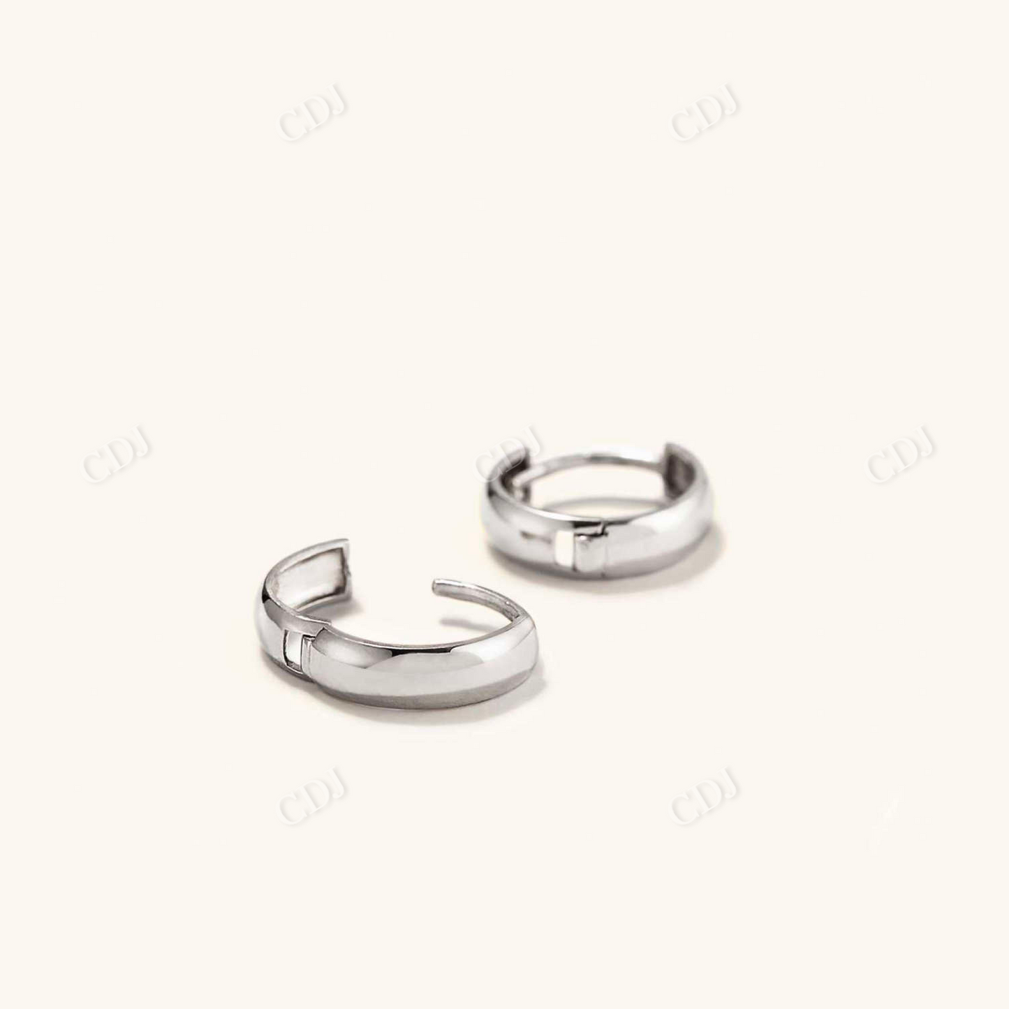 Solid Gold Bold Hoops Earring For Women  customdiamjewel   