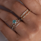 0.14CTW Lab Grown Distance Pave Diamond Wedding Band  customdiamjewel   
