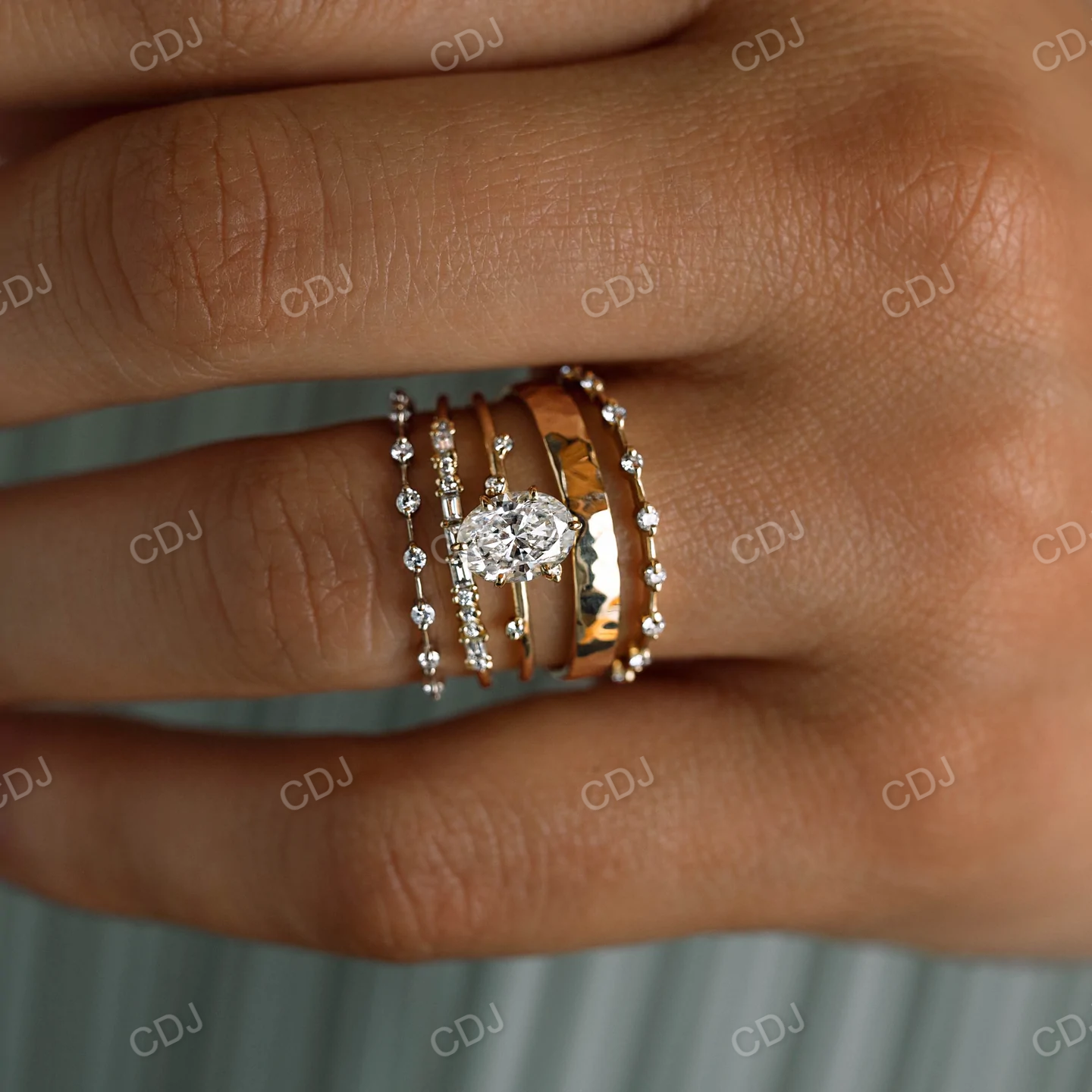 0.14CTW Lab Grown Distance Pave Diamond Wedding Band  customdiamjewel   