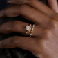 0.14CTW Lab Grown Distance Pave Diamond Wedding Band  customdiamjewel   