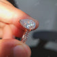Pear Halo Moissanite Ring Eternity Band Bridal Ring Set  customdiamjewel   
