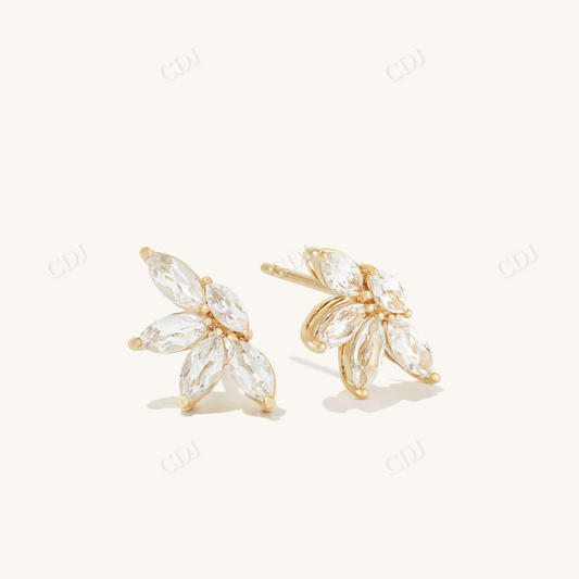 14K Gold lightweight Marquise Earrings  customdiamjewel   