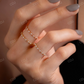 0.14CTW Lab Grown Distance Pave Diamond Wedding Band  customdiamjewel   