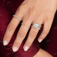 0.14CTW Lab Grown Distance Pave Diamond Wedding Band  customdiamjewel   