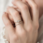 0.14CTW Lab Grown Distance Pave Diamond Wedding Band  customdiamjewel   