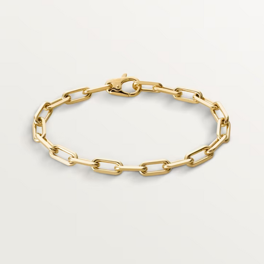 14k Gold Link Chain Bracelet  customdiamjewel Sterling Silver Yellow Gold 