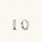 14K Gold Pave Diamond Huggie Hoop Earrings  customdiamjewel 10 KT Solid Gold White Gold VVS-EF