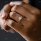 0.14CTW Lab Grown Distance Pave Diamond Wedding Band  customdiamjewel   