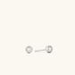 Single Round Cut Natural Diamond Bezel Set Stud Earrings  customdiamjewel 10 KT Solid Gold White Gold VVS-EF