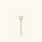 Single Bar 14K Solid Gold Hoop Daily Wear Earrings  customdiamjewel   