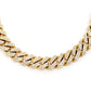 Hip Hop Iced Out Diamond Cuban Chain Necklace  customdiamjewel   