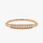0.10CTW Natural Diamond Solid Gold Micro Pave Engagement Ring  customdiamjewel 10 KT Solid Gold Rose Gold VVS-EF