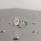 3.00CT Oval Cut Moissanite Engagement Ring