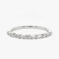 0.30CTW Baguette And Round Cut Natural Diamond Stackable Band  customdiamjewel 10 KT Solid Gold White Gold VVS-EF