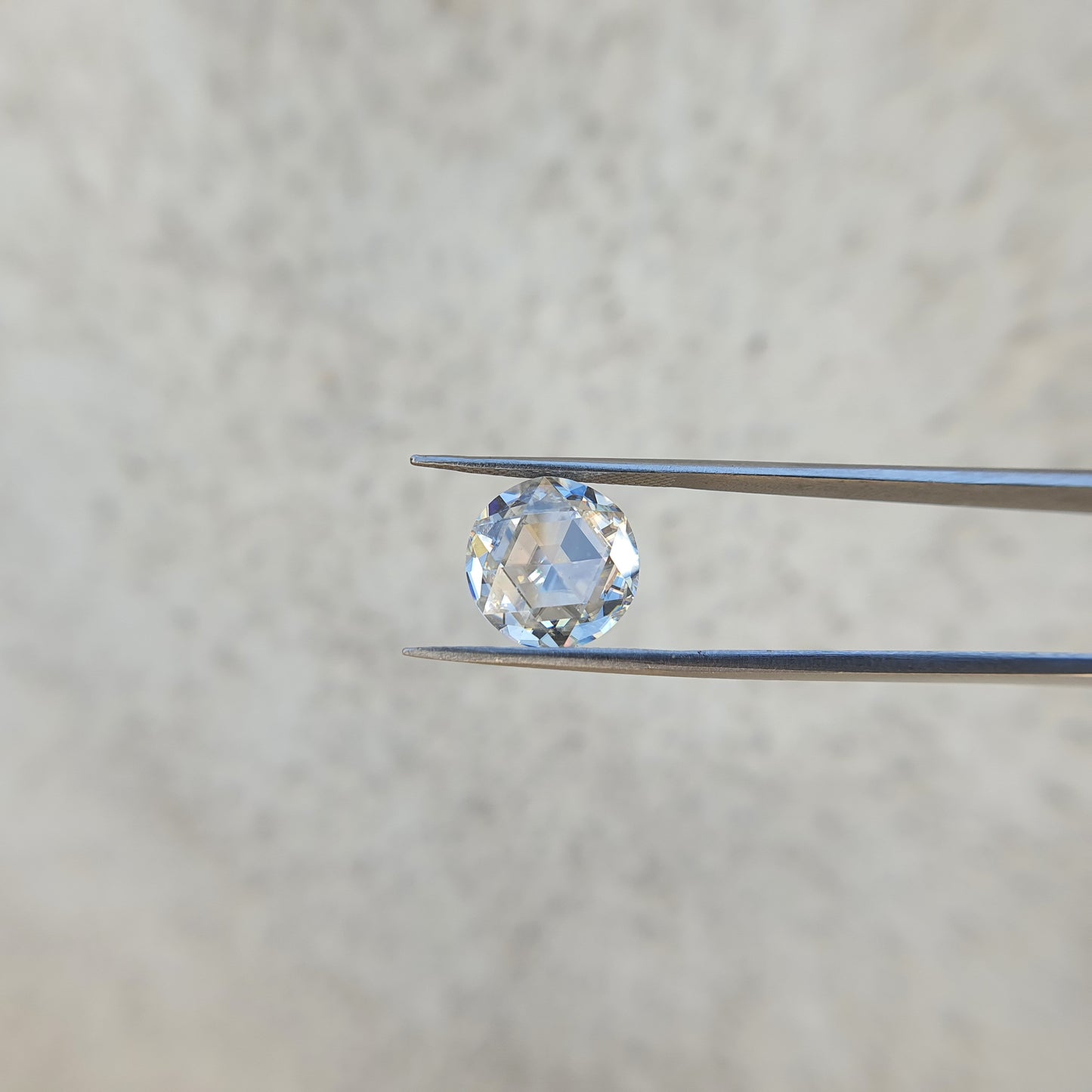 1.0CT Rose Cut Round Moissanite Diamond