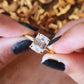2.50CT Emerald Cut Solitaire Moissanite Engagement Ring  customdiamjewel   