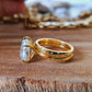 Art Deco 2.61CT Pear Cut Moissanite Bridal Ring Set  customdiamjewel   