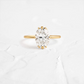 Oval Cut 1.05CTW Moissanite Engagement Ring  customdiamjewel   