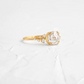 1.07CT Round Rose Cut Moissanite Engagement Ring  customdiamjewel   