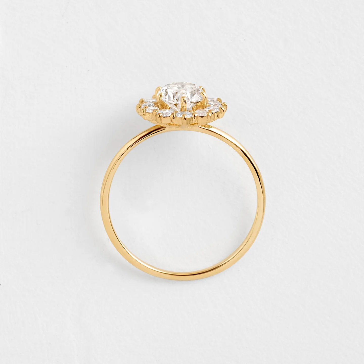 Oval Cut Moissanite Halo Setting Engagement Ring  customdiamjewel   