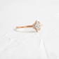 0.3CTW Oval Cut Cluster Moissanite Wedding Ring  customdiamjewel   