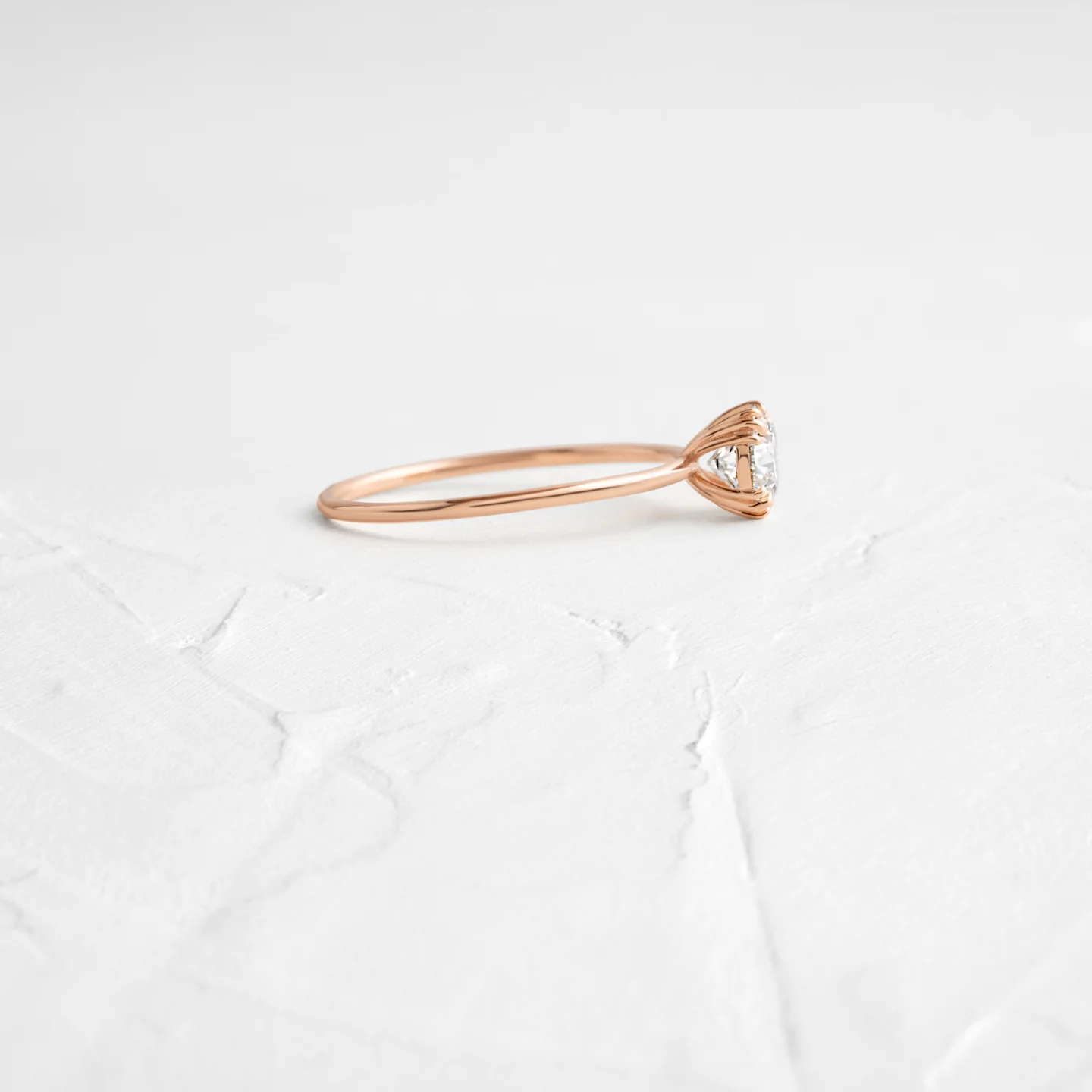 0.72CTW Round Cut Diamond Moissanite Wedding Ring  customdiamjewel   