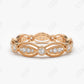 0.48CTW Lab Grown Full Eternity Diamond Wedding Band  customdiamjewel Sterling Silver Rose Gold VVS-EF