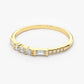 0.23CTW 14k Solid Gold Baguette Cut Natural Diamond Wedding Band  customdiamjewel   