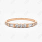 0.23CTW Lab Grown Baguette Unique Diamond Wedding Band  customdiamjewel Sterling Silver Rose Gold VVS-EF